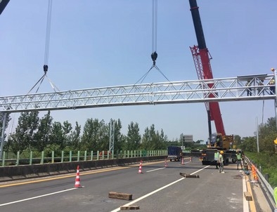 忻州忻州门架标牌施工现场