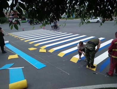 忻州忻州彩色路面标线施工